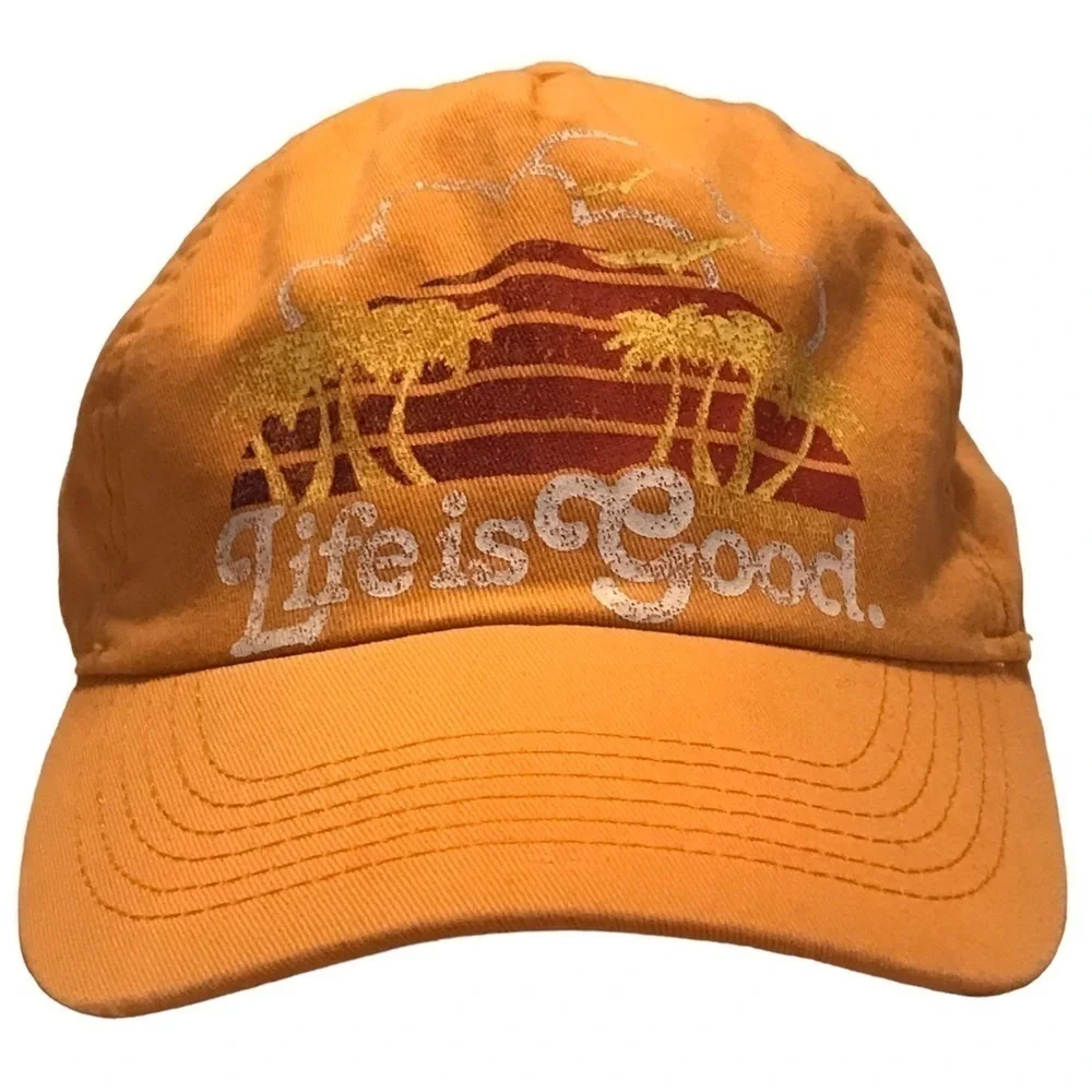 Life is Good Adjustable Beach Cap